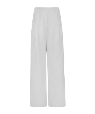 The Row Gaugin High-waist Casual Pants In Gray