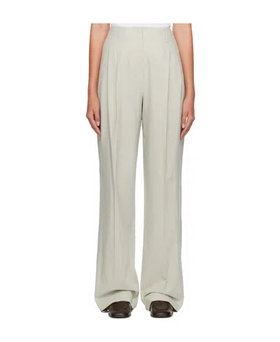 The Row Gaugin High-waisted Casual Pants In White