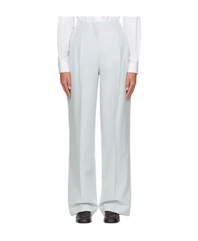 The Row Gaugin Zipper Casual Pants In White