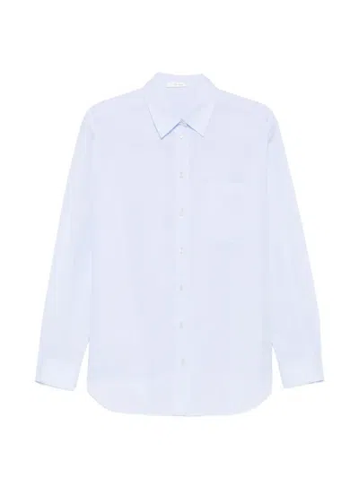 The Row Gavina Button-down Long-sleeve Shirt In White