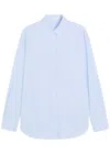 The Row Gavina Cotton-poplin Shirt In Blue