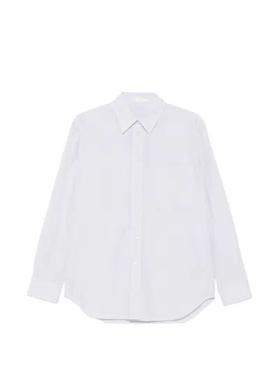 The Row Gavina Cotton Shirt In White