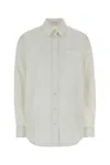The Row White Regular Solid Shirt In White