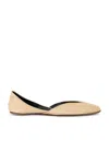 The Row Suede Gemma Ballet Flats In Trench