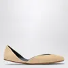 The Row Suede Gemma Ballet Flats In Black