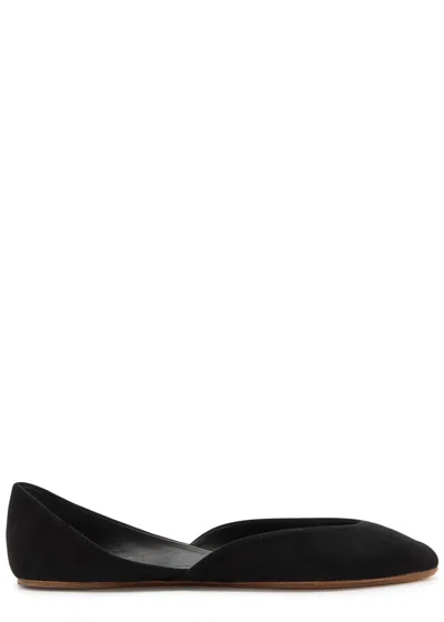 THE ROW THE ROW GEMMA SUEDE BALLET FLATS