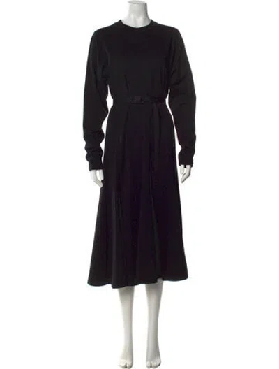 Pre-owned The Row Gentwood Dress Midi Length Dress In Black