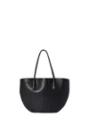 The Row Geometric Alger Tote Bag In Black
