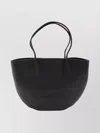 The Row Geometric Leather Tote Bag Handles