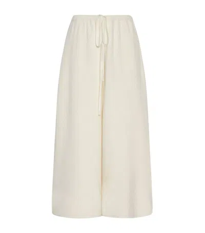 The Row Geordie Cashmere Trousers In Beige