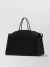 The Row George Leather Travel Bag