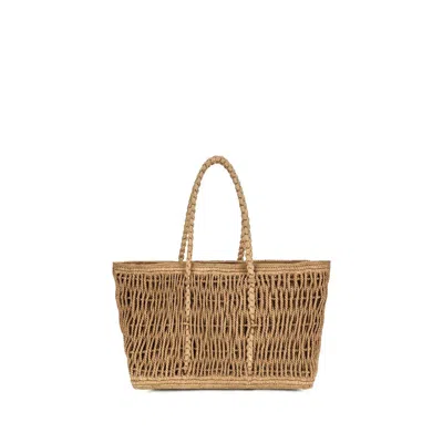 The Row Georgica Shoulder Bag In Beige