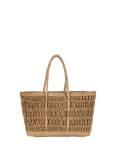 The Row Georgica Tote Bag In Beige