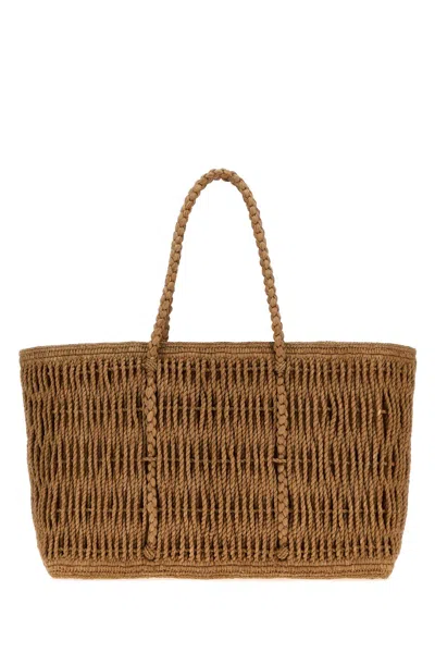 The Row Georgica Tote Bag In Beige
