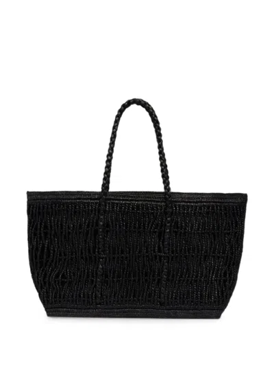 The Row Georgica Tote Bag In Black