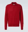 The Row Gere Silk And Mohair Polo Sweater In Red