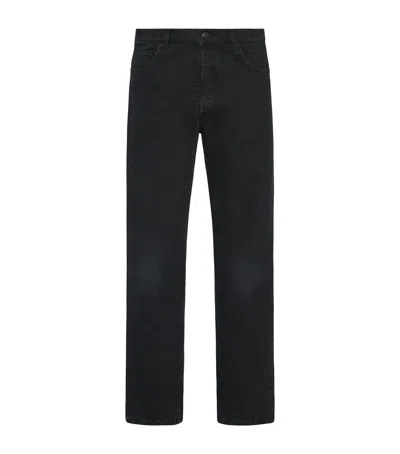 The Row Vasil Straight-leg Trousers In Black