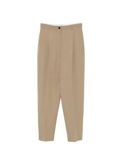 The Row Giani Wool Trousers In Sand