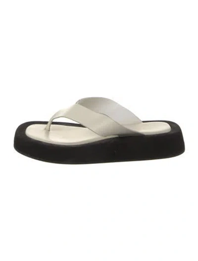 Pre-owned The Row Ginza Leather Flip Flops In Multi