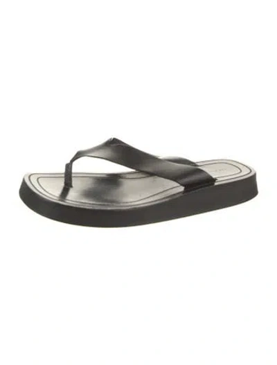 Pre-owned The Row Ginza Leather Flip Flops In Multi