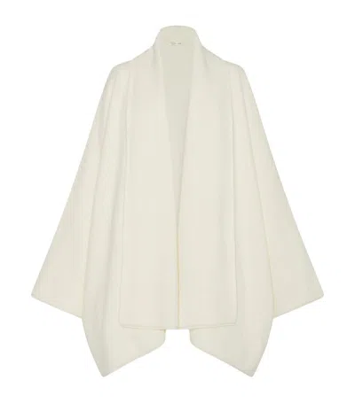 The Row Giulio Cashmere Cardigan In White