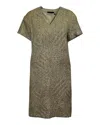 The Row Glitter Embellished Short Dress In Metallic Gold Polyester In Gold