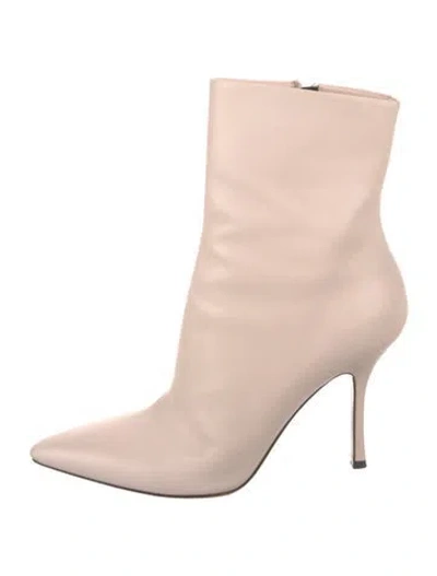 Pre-owned The Row Gloria Leather Boots In Neutral