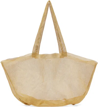The Row Gold Imogen Mini Tote