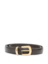 The Row Gold-tone Buckle Belt In Black