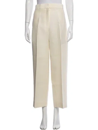 Pre-owned The Row Gordon Wide Leg Pants In Neutrals