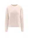 The Row Gouli Cashmere And Silk Sweater In Beige