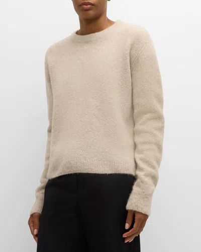 The Row Gouli Cashmere-blend Knit Top In Beige