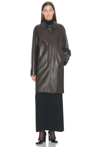 The Row Gracia Coat In Brown
