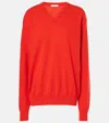 The Row Gracy Oversized Cashmere Sweater In Rot