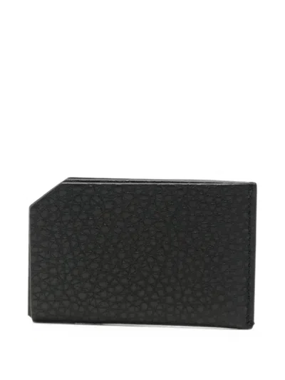 The Row Grainy-leather Card Holder In Black