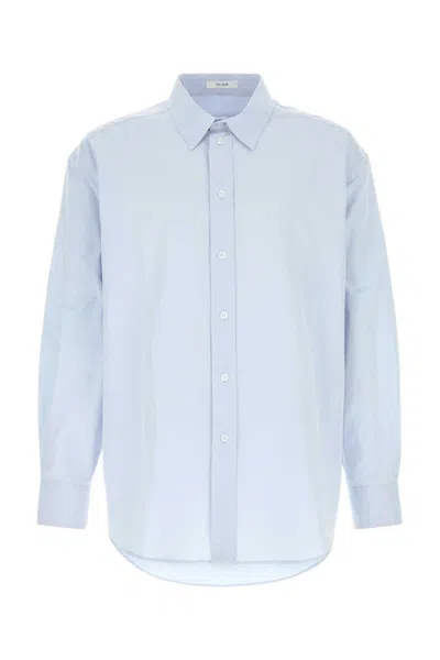 The Row Granada Poplin Shirt In Blue