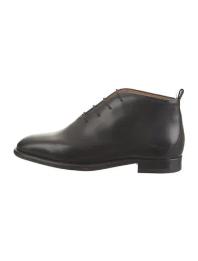 Pre-owned The Row Grant Leather Oxfords W/ Tags In Black