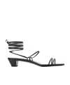 The Row Graphic Strap 35mm Sandals In Black