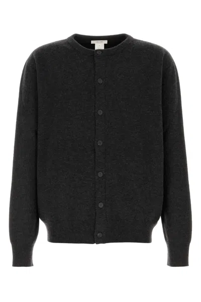 THE ROW THE ROW GRAPHITE CASHMERE BLEND DANUBE CARDIGAN