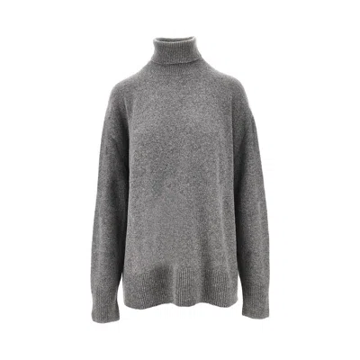 The Row 'stepny' Turtleneck Sweater In Gray