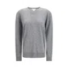 The Row Nian Long Sleeve Top Ribbed V Neckline