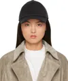 The Row Gray Caspian Cap In Dark Grey