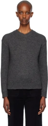 The Row Gray Harini Sweater In Sog Smoke Grey