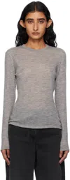 The Row Gray Iverness Sweater