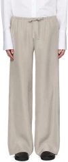 THE ROW GRAY JUGI TROUSERS