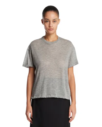 The Row Gray Lila Cashmere T-shirt