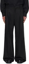 The Row Oberyn Wide-leg Pleated Melton Virgin Wool And Cashmere-blend Flannel Trousers