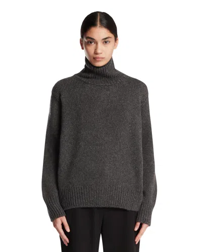 The Row Gray Plira Turtleneck Sweater In Multi