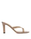 The Row Sacha Velvet Thong Sandals In Neutral