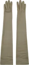 The Row Gray Simon Gloves In Sav Salvia